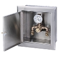 Speakman SE-374 Single Element Thermostatic Mixing Valve With Surface Mounted Enamel Coated Cabinet