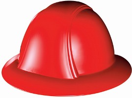 OccuNomix VF200 Vulcan Full Brim Hard Hat - Ratchet Type 6 Point Suspension