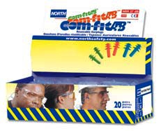 North Com-FitAB™ Antimicrobial Reusable Earplugs NRR 27dB