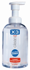 X3 Clean Alcohol Free Hand Sanitzer