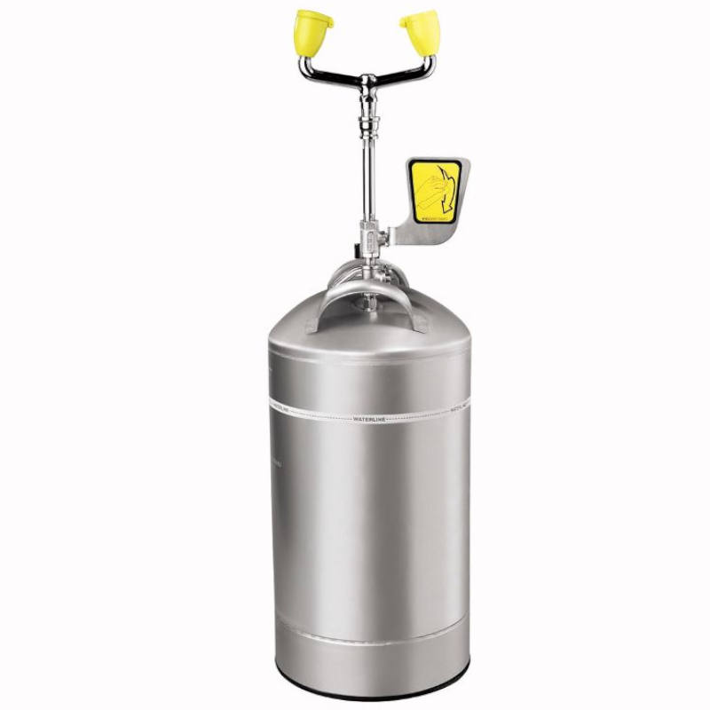 Speakman 10 Gallon Portable Eyewash Stainless Steel Tank with Twin Spray Heads SE-591