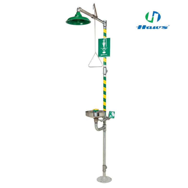 Haws Combination Shower & AXION MSR Eye/Face Wash With Stainless Steel Bowl - 8300