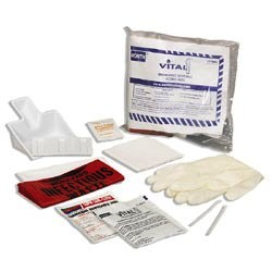 North Bloodborne Pathogen Response Kit, 10 Unit, Plastic Kit Refill - #127003
