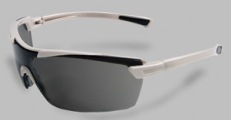 Gray Lens, Pearl White Frame