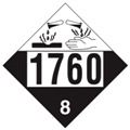 DOT Placard - Corrosive Liquid, N.O.S. - UN1760