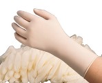 Radnor Disposable Medical Grade Latex Exam Gloves with Extended Cuff