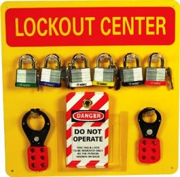 Lockout Tagout Center - Yellow