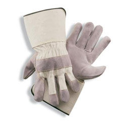 Side Split Double Leather Palm Work Gloves