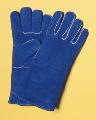 Blue Shoulder Split Insulated Ladies Welders Glove - Left Hand Only