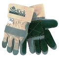 16025, Double Leather Palm, Fingers and Thumb - 2-1/2" Safety Cuffs - 1 Dozen