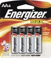 Energizer  AA Max Alkaline Battery 4/pk