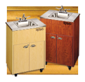 Single Stainless Steel Basin, Maple Color
