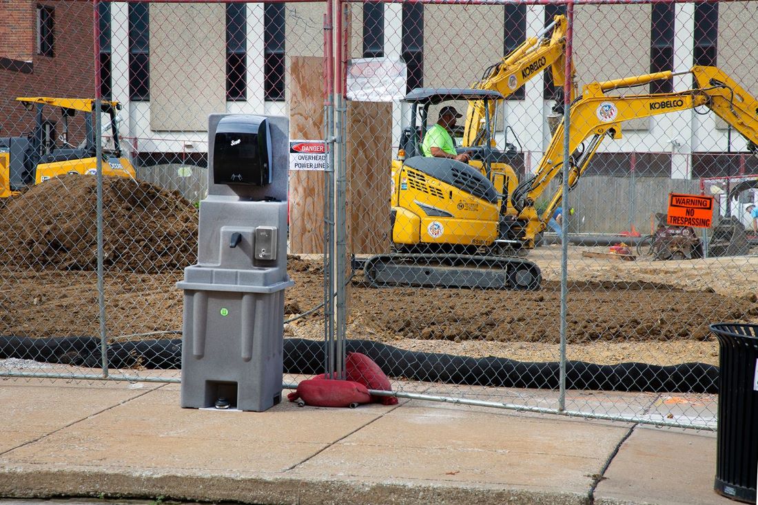 Good Ideas Handwash Station for Workers at Construction Site