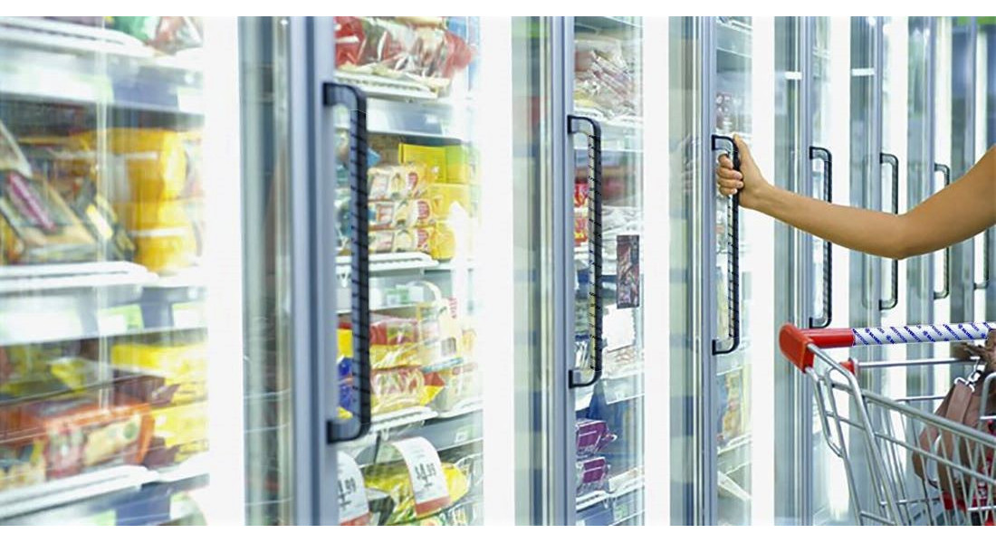 Silver Defender Retail Refrigerator Door in Use