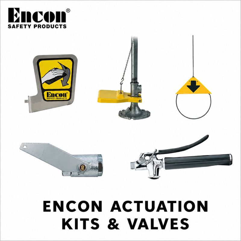 Encon Safety Shower Actuation Kits and Valve Assemblies