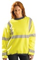 Occunomix Premium Wicking Class 3 High Viz Wicking Crew Sweatshirt