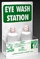 Eyewash Station - Prinzing Double Bottle Eyewash Station, Green