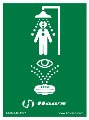 Haws Vertical Universal Emergency Eyewash Sign