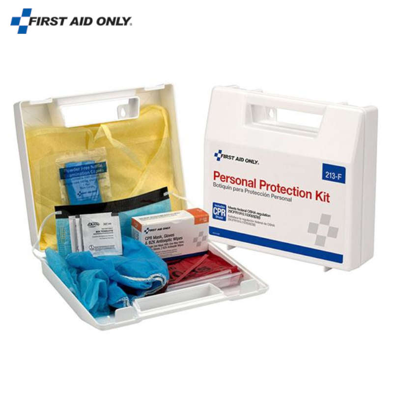 First Aid Only Bloodborne Pathogen Personal Protection Kit With 6 Pc Cpr Pack 31-Piece Kit 