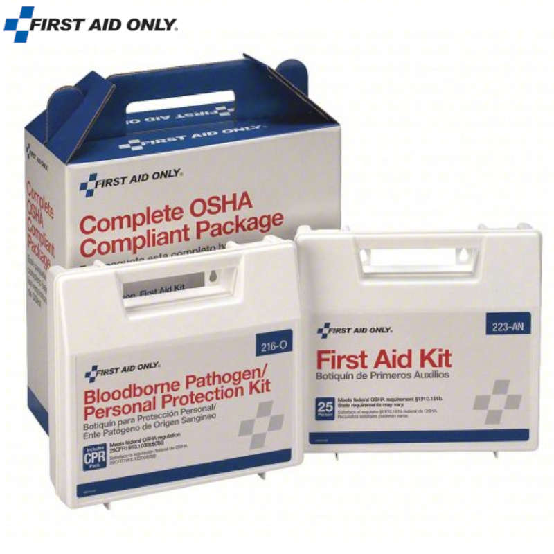 First Aid Only 227-CP, 25 Person OSHA/ANSI Compliance Package - Case of 4