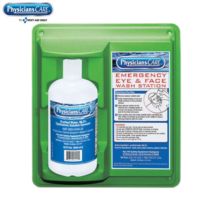 PhysiciansCare 32 Oz. Single Bottle Eye Wash Station, 24-202