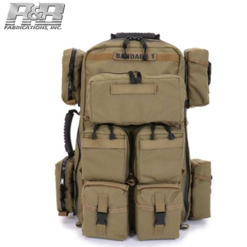 R&B Fabrications Tactical Medical Backpack with 14 Pockets - 371