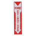 Cyflect Adhesive Glow in the Dark and Reflective Fire Extinguisher Sign - 4" X 17" - 9-30071