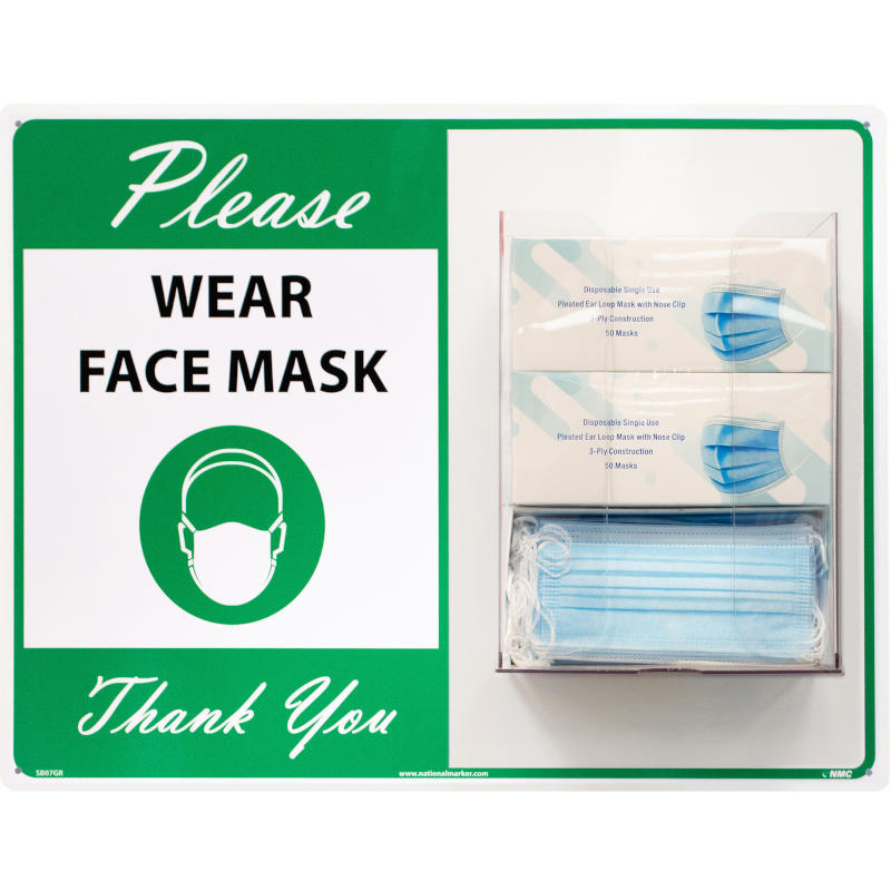 NMC Face Mask Station, Green SB07GR