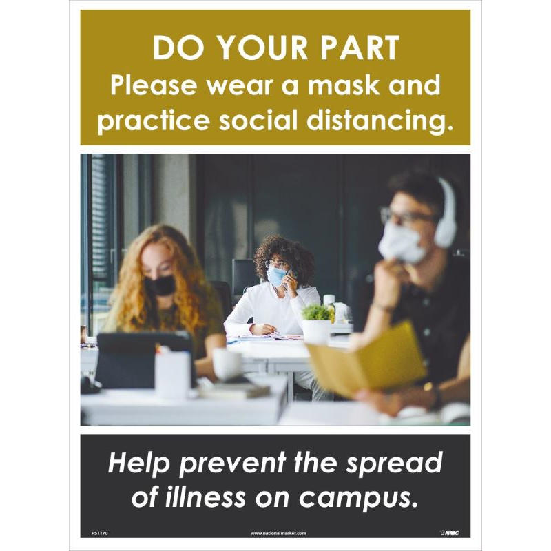 DO YOUR PART FOR STUDENTS ON CAMPUS POSTER