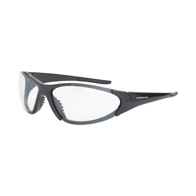 Radians 1864 AF Crossfire Core Premium Safety Eyewear - Shiny Pearl Gray Frame - Clear Anti-Fog Lens