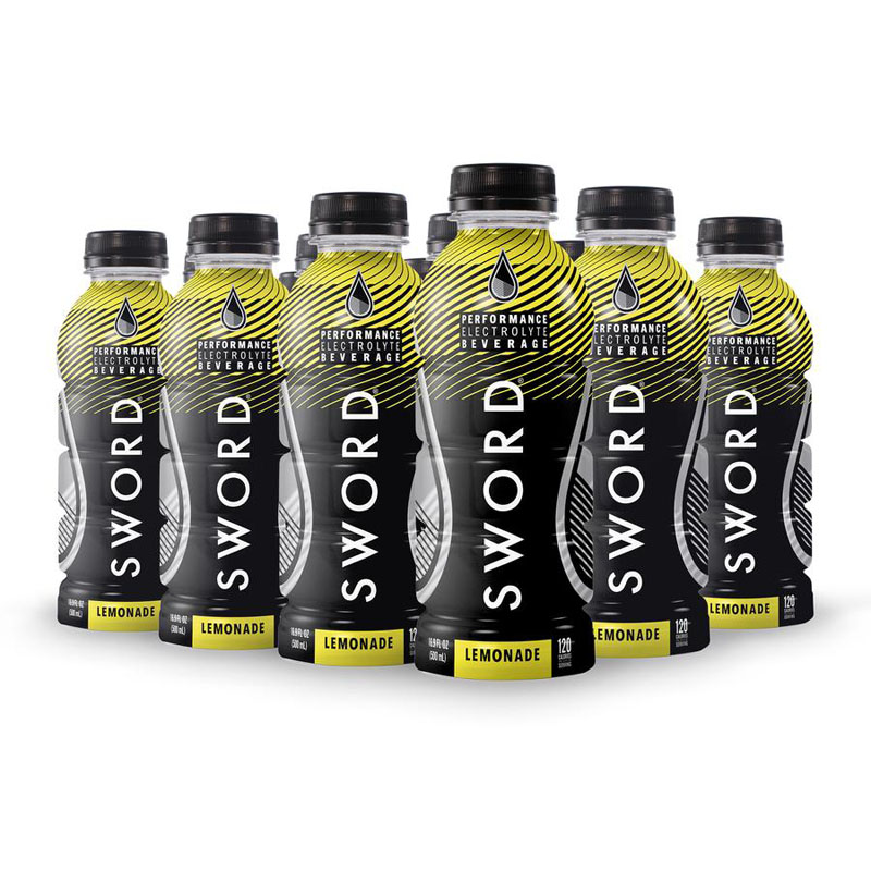 SWORD Performance Electrolyte Hydration Ready-To-Drink Bottles, Lemonade Flavor