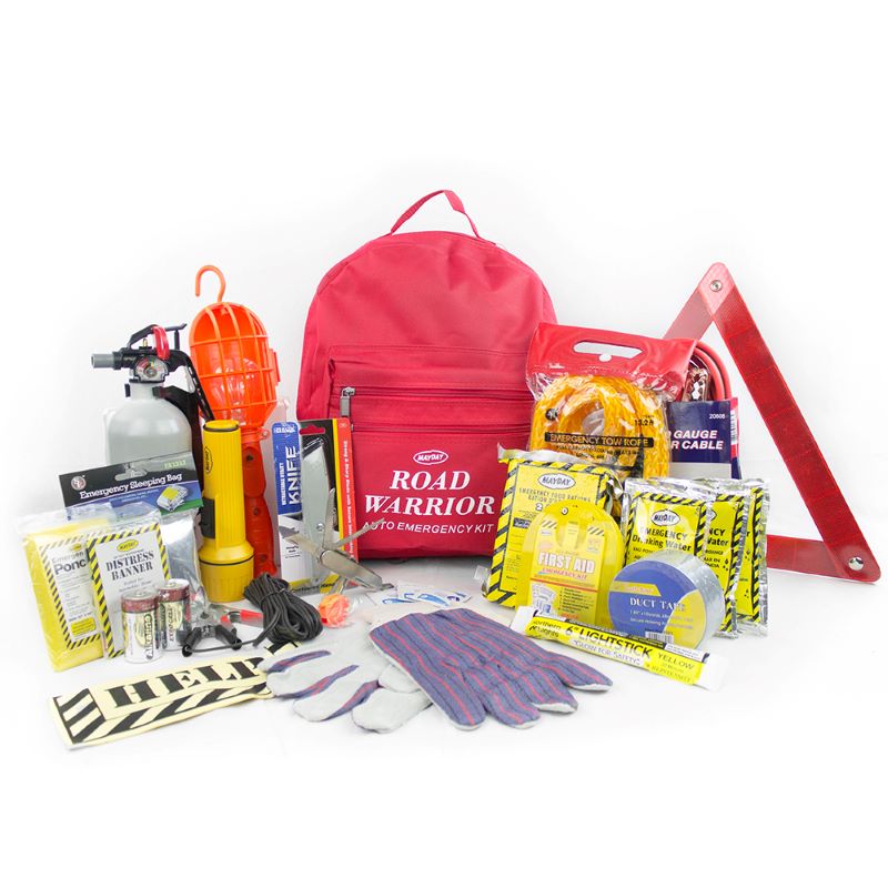 Mayday 10011 Mountain Road Warrior 22 Piece Auto Emergency Road Kit