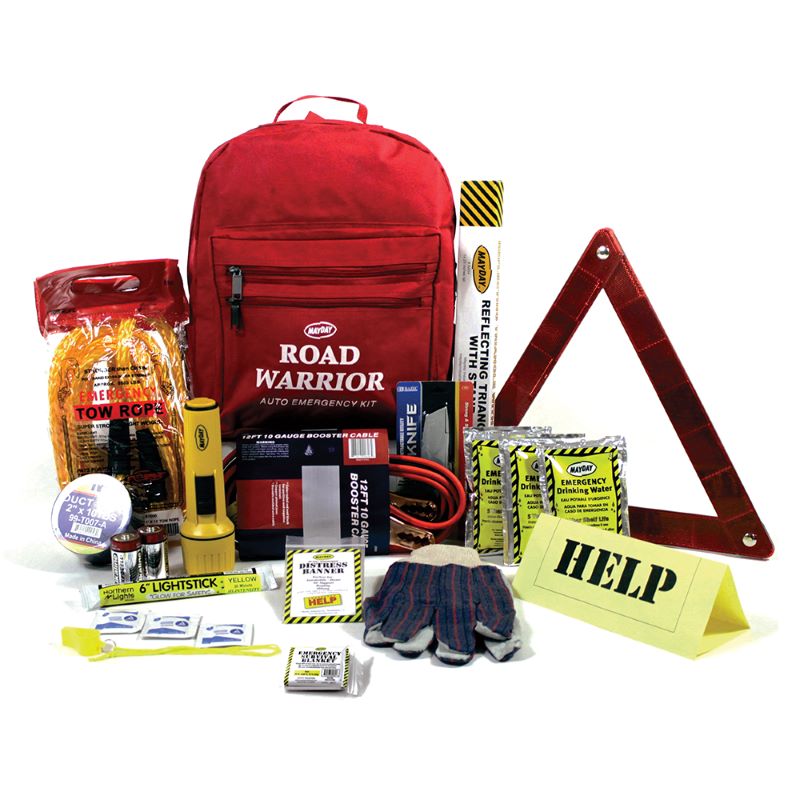 Mayday 10012 Economy Road Warrior 18 Piece Auto Emergency Road Kit