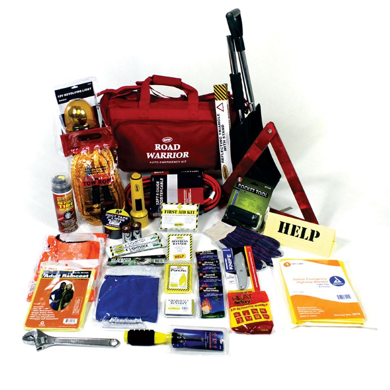 Mayday 10015 Road Warrior Standard - 10 Degrees, 54 Piece Auto Emergency Road Kit