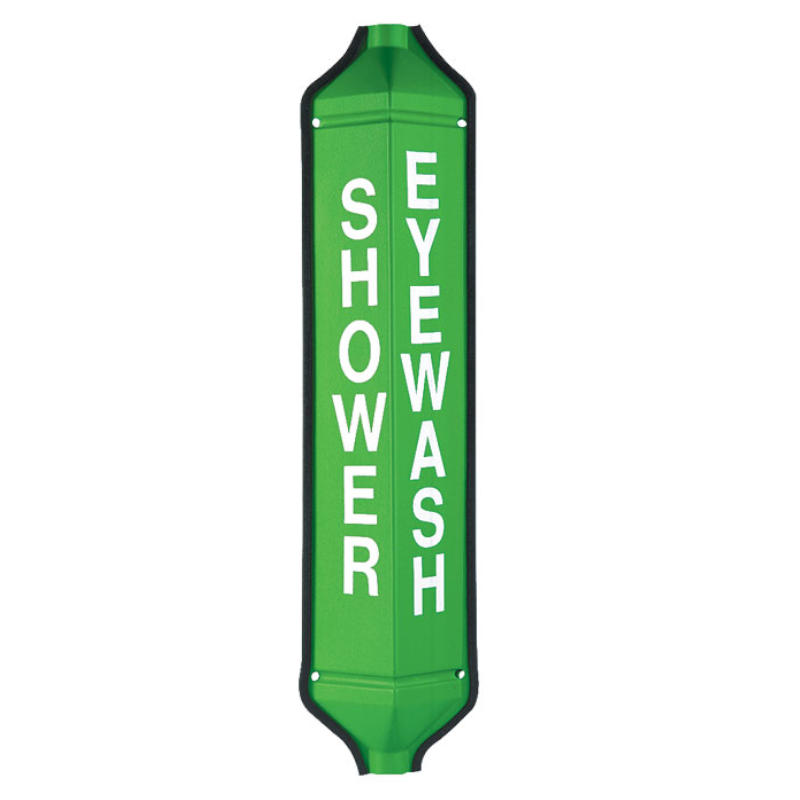 Encon Shower/Eyewash Sign Green, Top/Bottom Inlet, 01112953