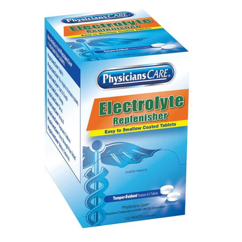 PhysiciansCare 90032 Electrolyte Tablets - 125 packets of 2 Tablets