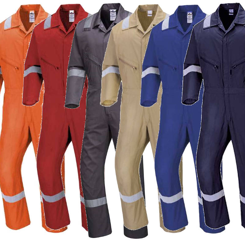 Portwest C814 Iona 100% Cotton Lightweight Coverall with Reflective Tape