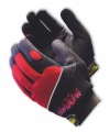 Professional Mechanics Gloves - Black & Red With Logo - 120-MX2840