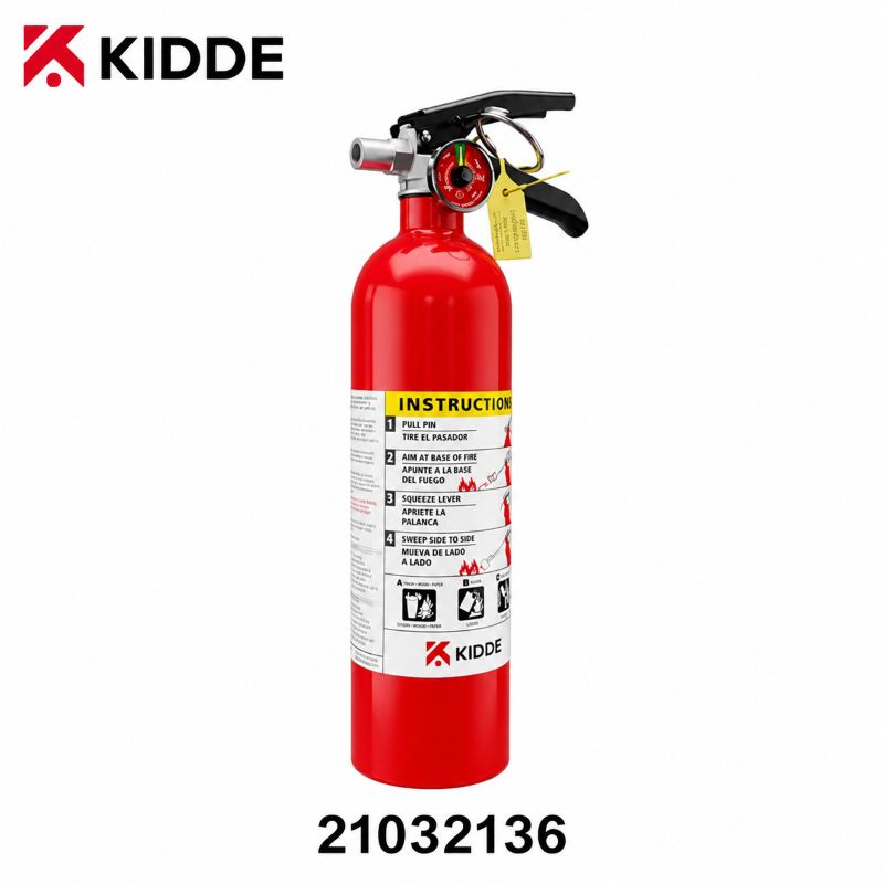 Kidde 21032136 2.5 lb ABC fire extinguisher with wall hanger for home and office use
