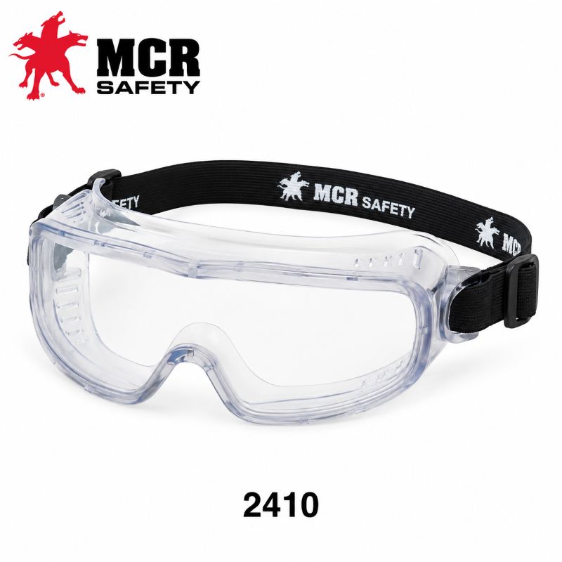 MCR Safety Verdict 2410 indirect vent safety goggles with clear anti-fog lens