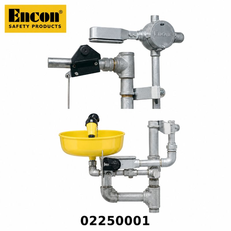 Encon 02250001 remote alarm assembly with MAP switch activation for emergency shower systems