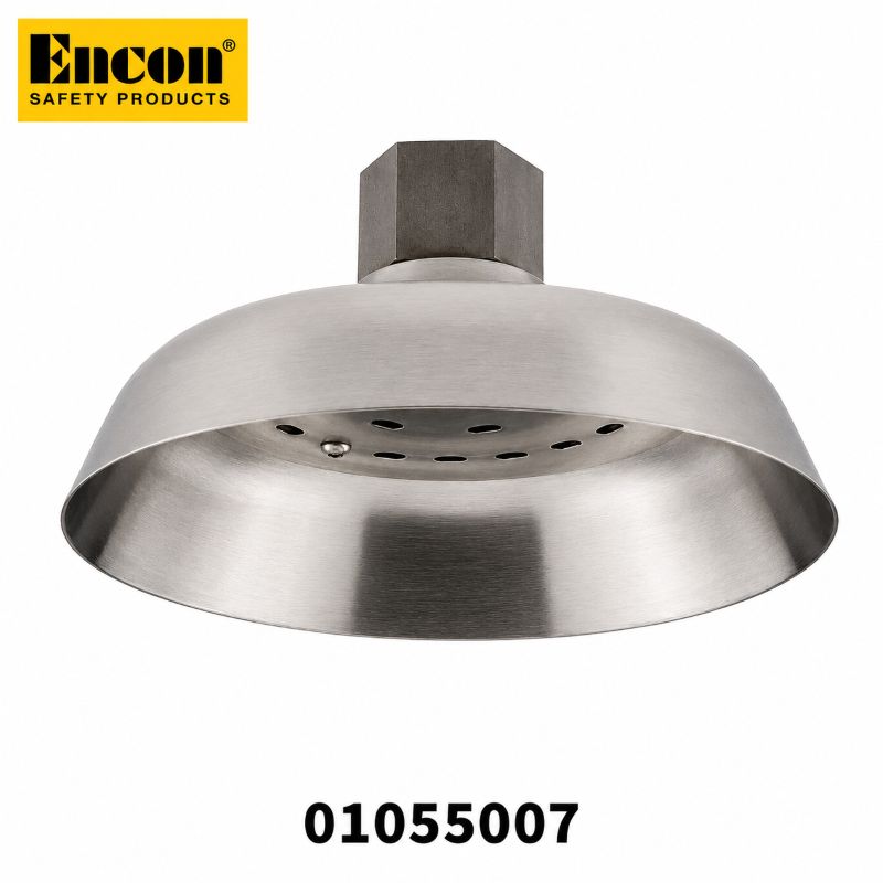 Encon 01055007 stainless steel 30 GPM emergency shower head assembly