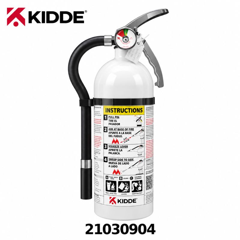 Kidde 21030904 MAR210 Mariner 210 4 lb ABC marine fire extinguisher with strap bracket