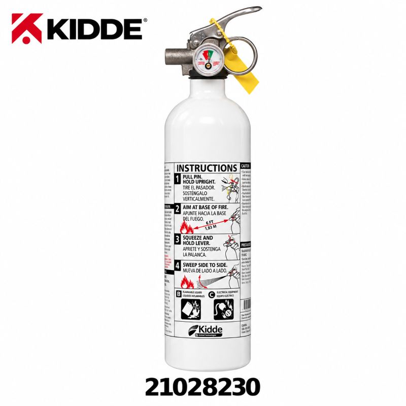Kidde 21028230 KD57W-5BC Mariner PWC 2 lb BC marine fire extinguisher with strap bracket