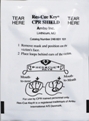 CPR Face Shield - Ambu Rescue Key W/ One-Way Valve - M5042