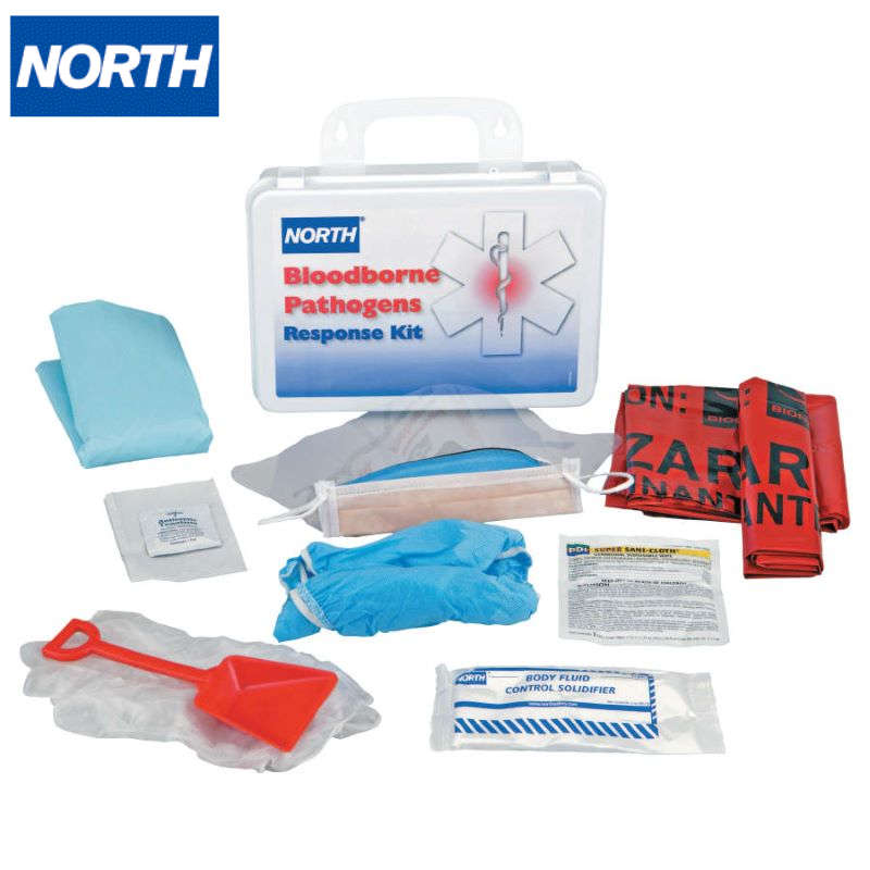 North Bloodborne Pathogen Response Kit, 16 Unit Box Size - # 019746-0032L