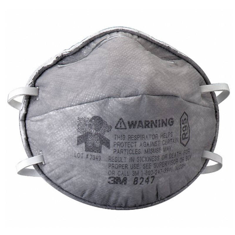 3M 8247 R95 Particulate Respirator 20/Box