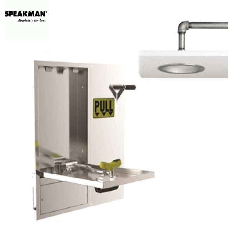 Speakman Combination Recessed SE-575-DP-237 Wall Mounted Swing Down Eye/Face Wash
