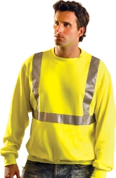 Occunomix High Viz Class 2 Classic Lightweight Crew Sweatshirt