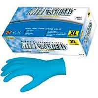 Disposable Nitrishield 4 Mil, Powdered Latex Free Textured Industrial Grade Glove